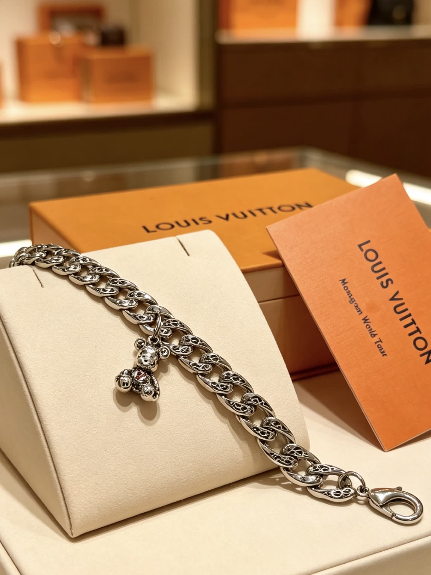 Louis Vuitton Silver Charm Bracelet